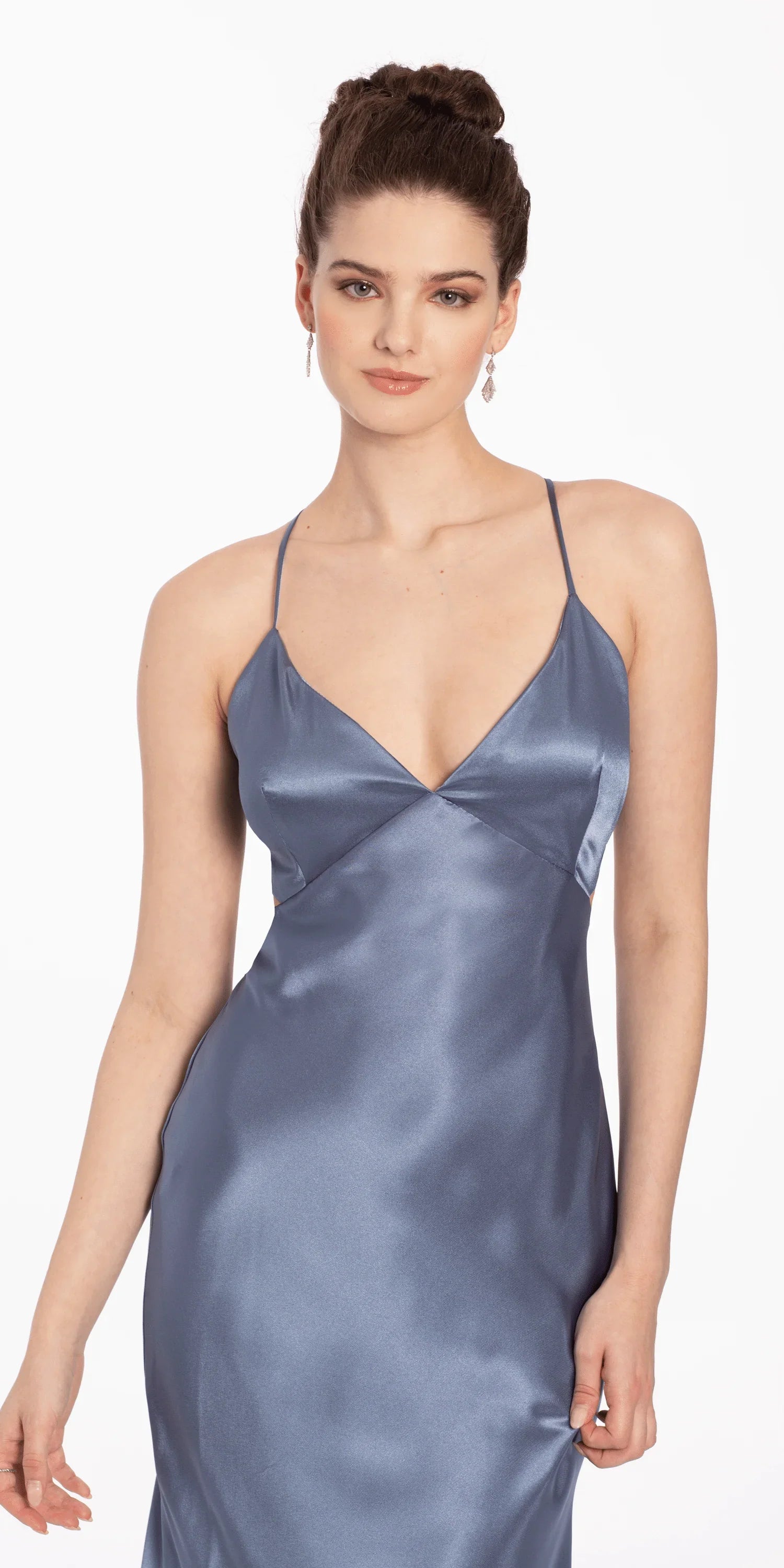 Satin Slip Tie Back Dress petite / 8
