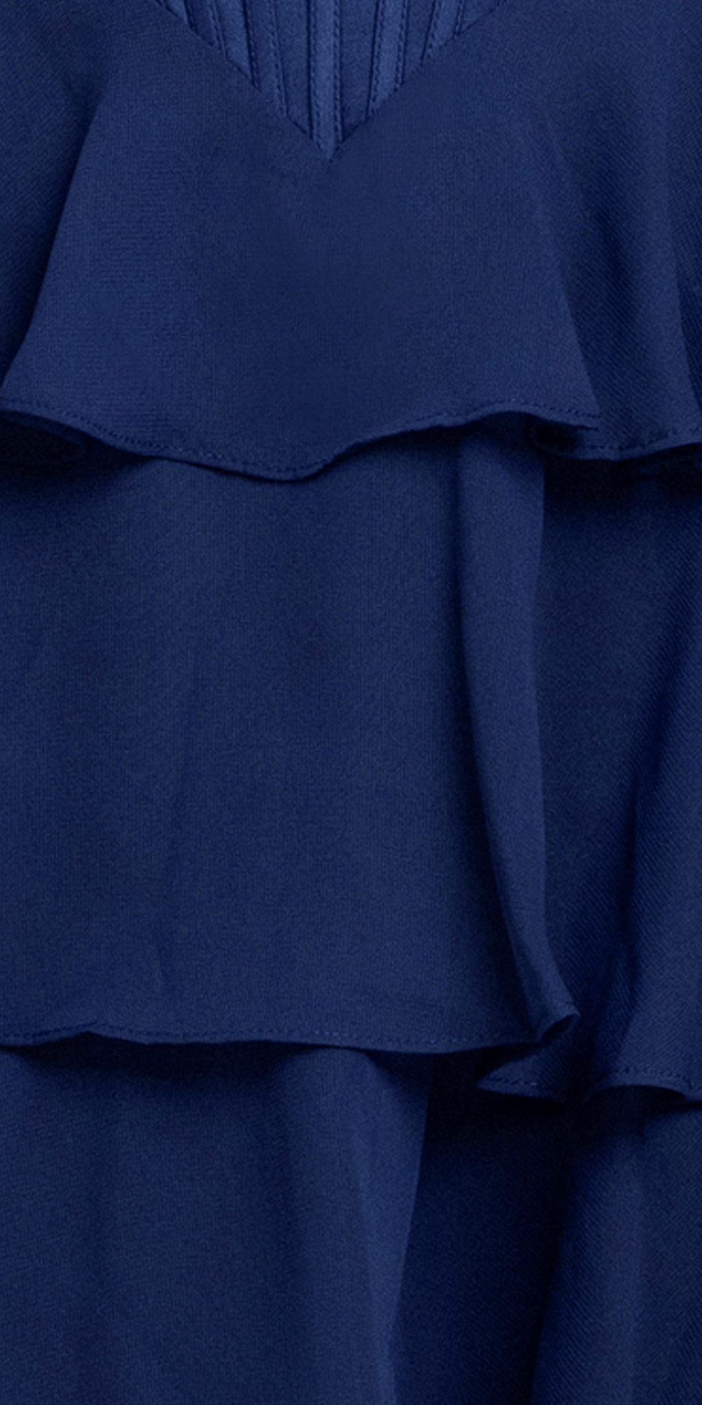 navy/size/4/missy/Camille La Vie/Sweetheart Satin Corset Chiffon Tiered Fit and Flare Dress/fabric