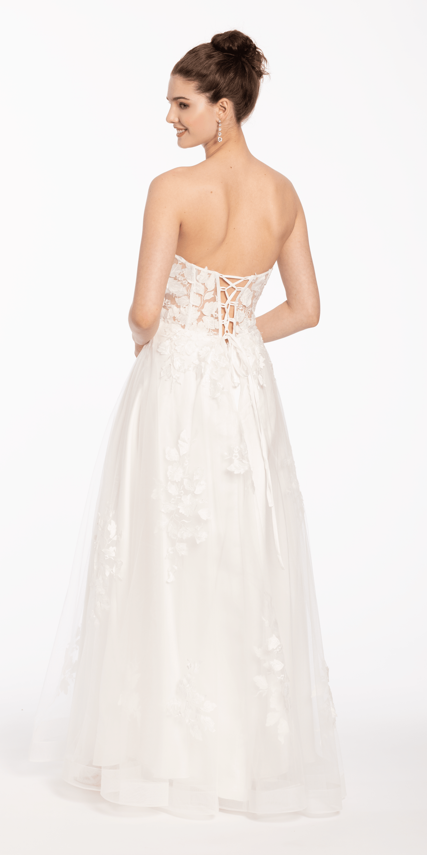 Camille La Vie Floral Mesh Applique Corset A-Line Dress