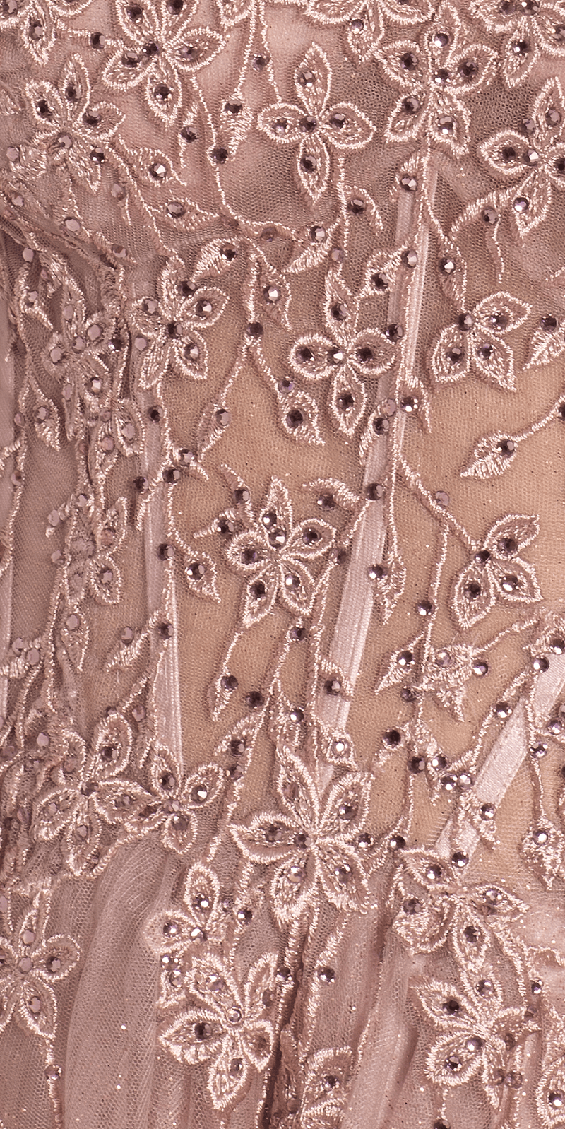 Off the Shoulder Embroidered Tulle Ballgown Image 5