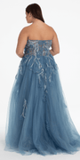 Glitter Tulle Embellished Sweetheart Ballgown Image 6
