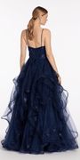 Sequin Plunge Corset Tulle Tiered  Ballgown Image 4