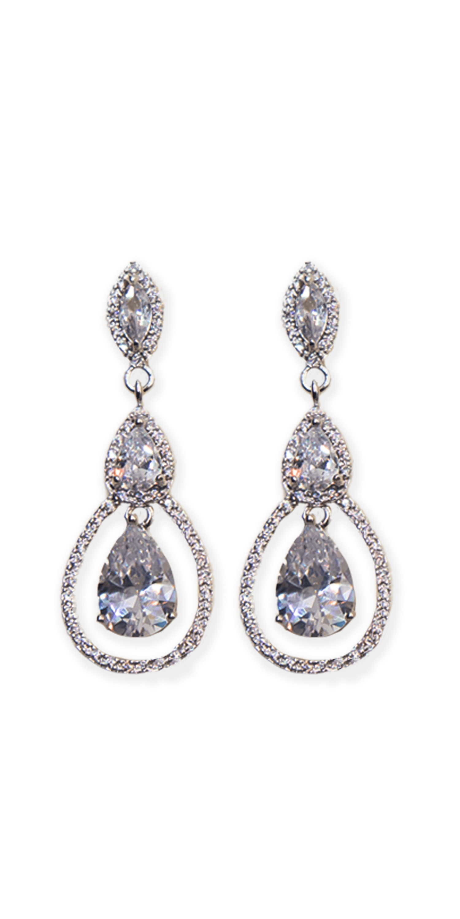 CWWZircons No Hole Piercing Ear Jewelry Cubic Zirconia Crystal Bridal Long Luxury Wedding Clip on Earrings Non Pierced CZ409 - 36 CWWZircons No Hole Piercing Ear Jewelry Cubic Zirconia Crystal Bridal Long Luxury Wedding Clip on Earrings Non Pierced CZ409 - 36
