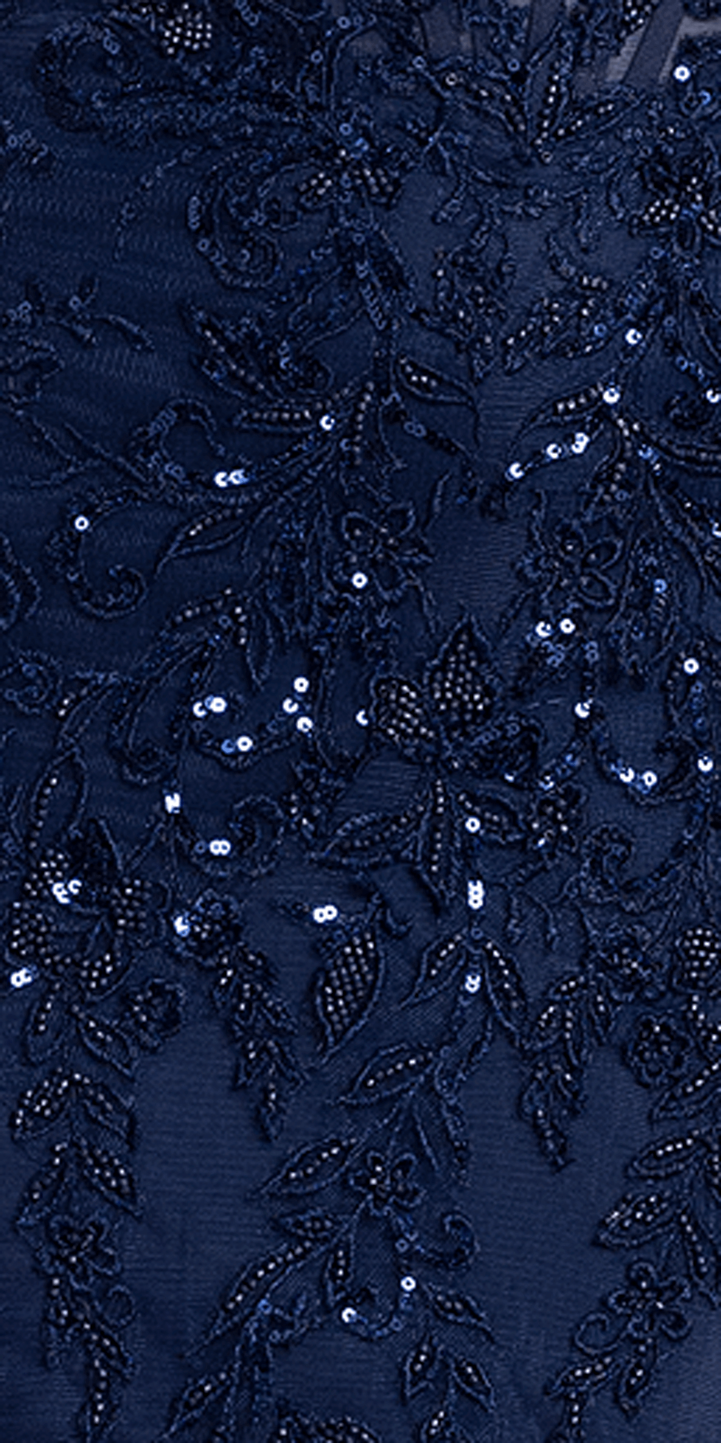navy/size/4/missy/Camille La Vie/Sequin Embroidered Halter Corset Tulle Mermaid Dress/swatch