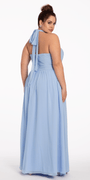 Tie Neck Halter Dress - Plus Image 3