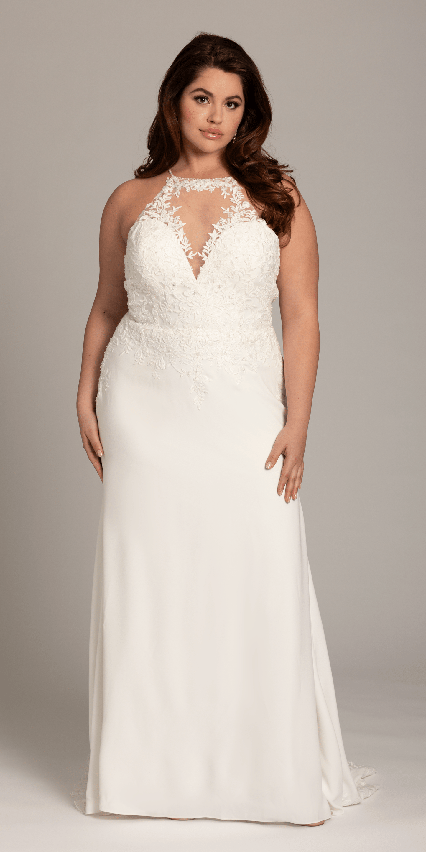 ivory Size 0 missy Camille La Vie Crepe Floral Embellished Racer Back Dress with Leaf Beading Detail