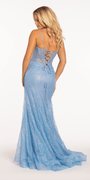 Glitter Glow in the Dark Swirl Sweetheart Corset Mermaid Dress with Godets Image 13