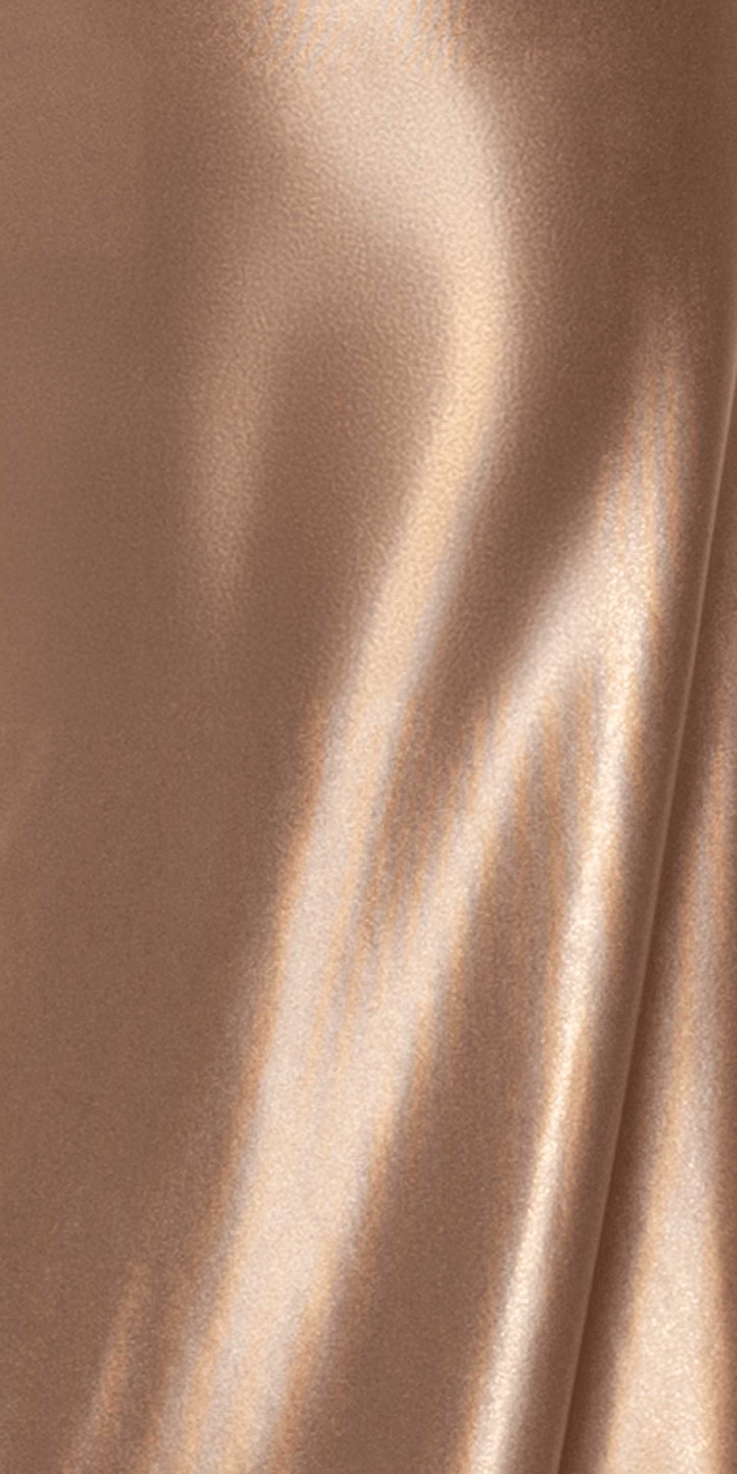 Camille La Vie Foil Satin Twist Bodice Corset Column Dress with Side Slit