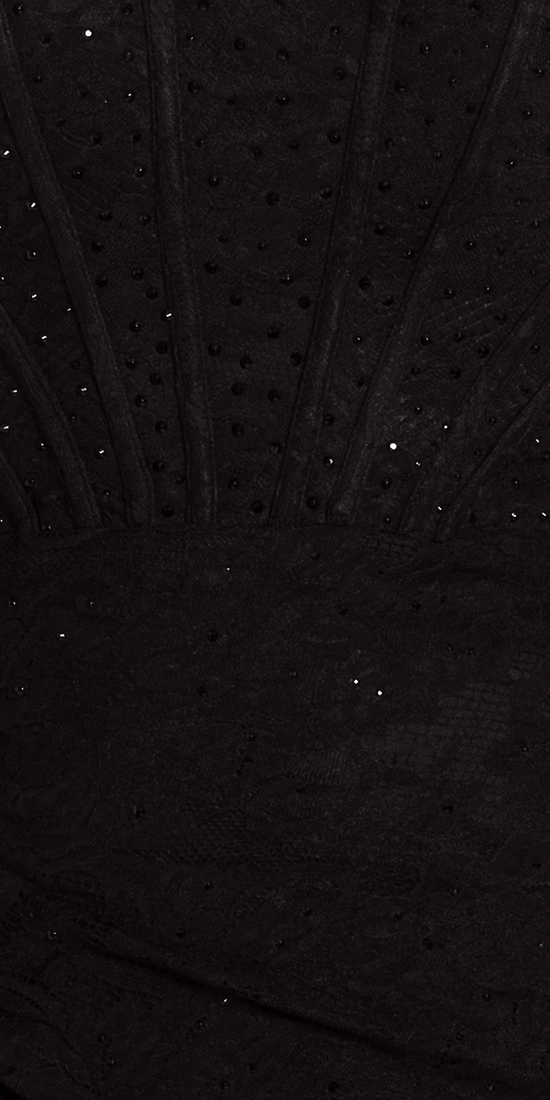 Beaded Stretch Lace Corset Trumpet Dress Image 5