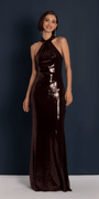 Sequin Racer Back Column Dress Image 4