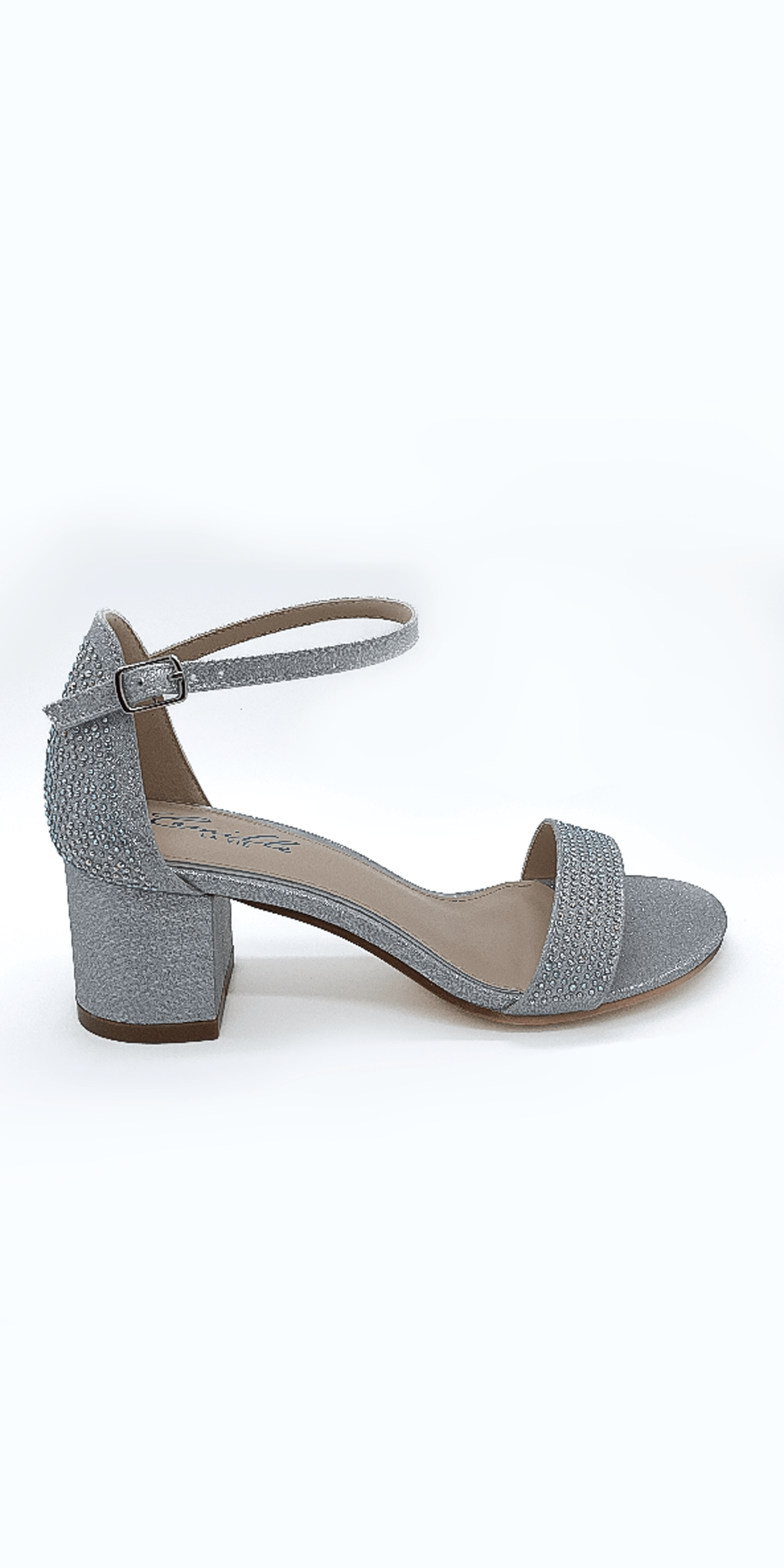 Camille La Vie Emma 06 Low Heel Rhinestone Sandal