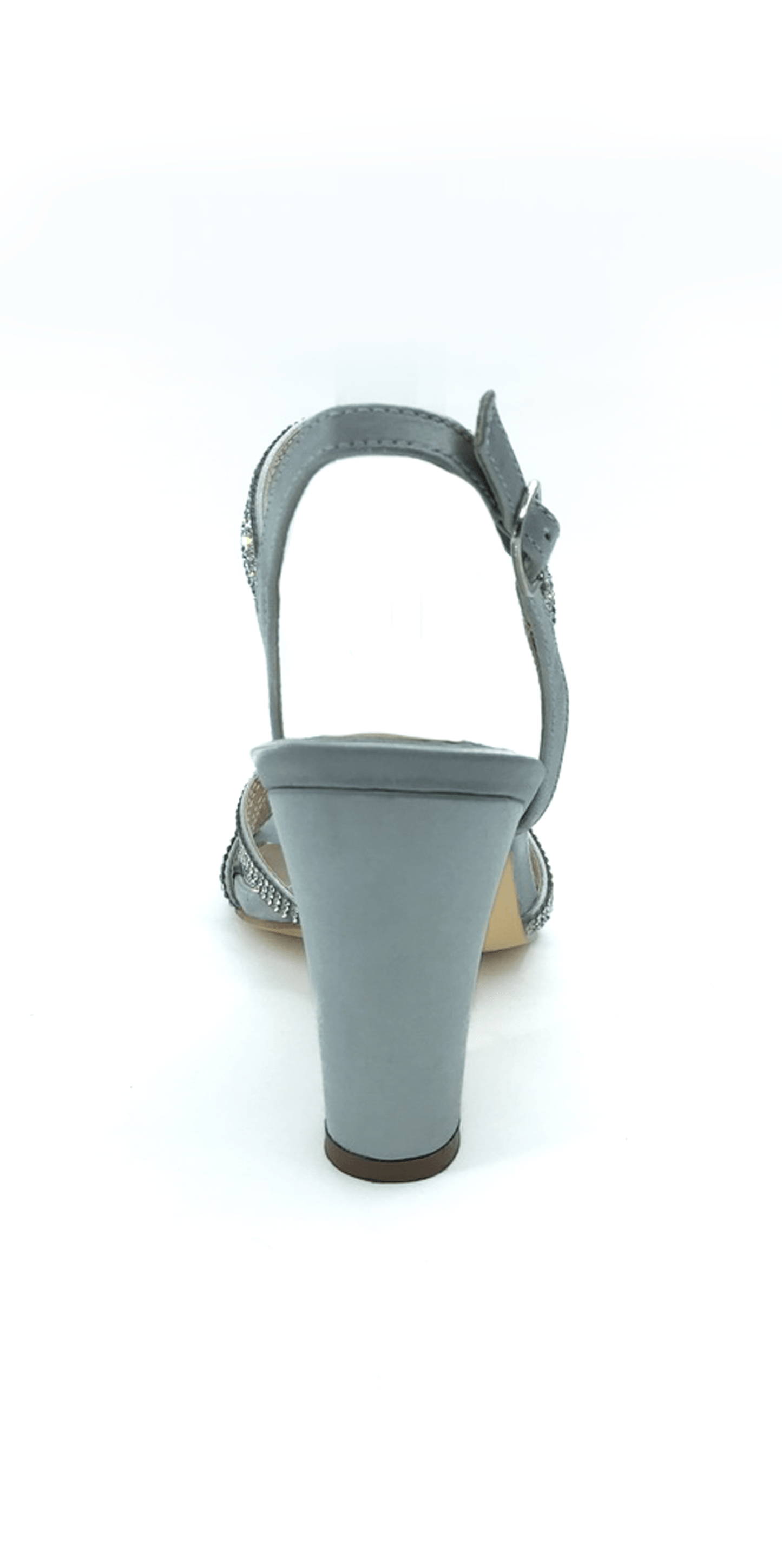 Camille La Vie Strappy Rhinestone Ankle Strap Block Heel Sandal