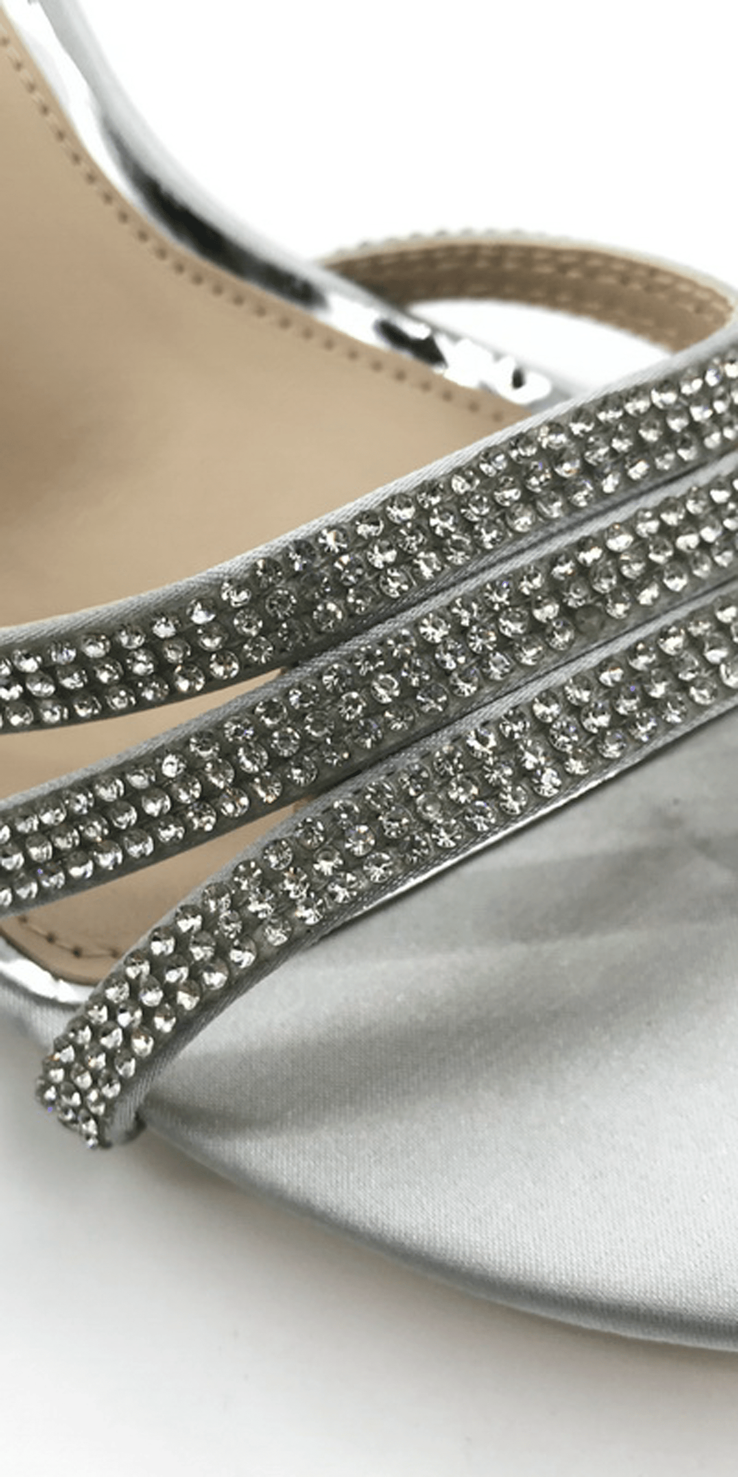 Camille La Vie Strappy Rhinestone Ankle Strap Block Heel Sandal