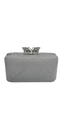Mesh Rhinestone Handbag with Butterfly Top Clasp Image 2