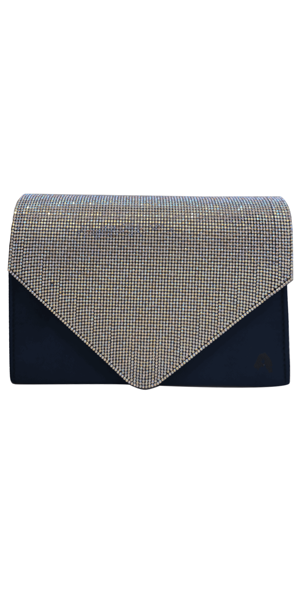 Camille La Vie/ Satin Rhinestone Envelope Handbag/ No Size / navy/ front1