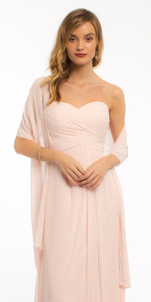 Camille La Vie /Chiffon Shawl /missy/size /os /light pink/front1