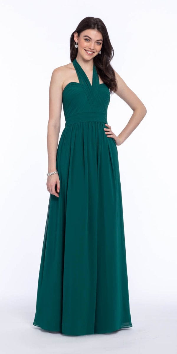 Tie Neck Halter Dress - Petite Petite / 10 / emerald Tie Neck Halter Dress - Petite Petite / 10 / emerald