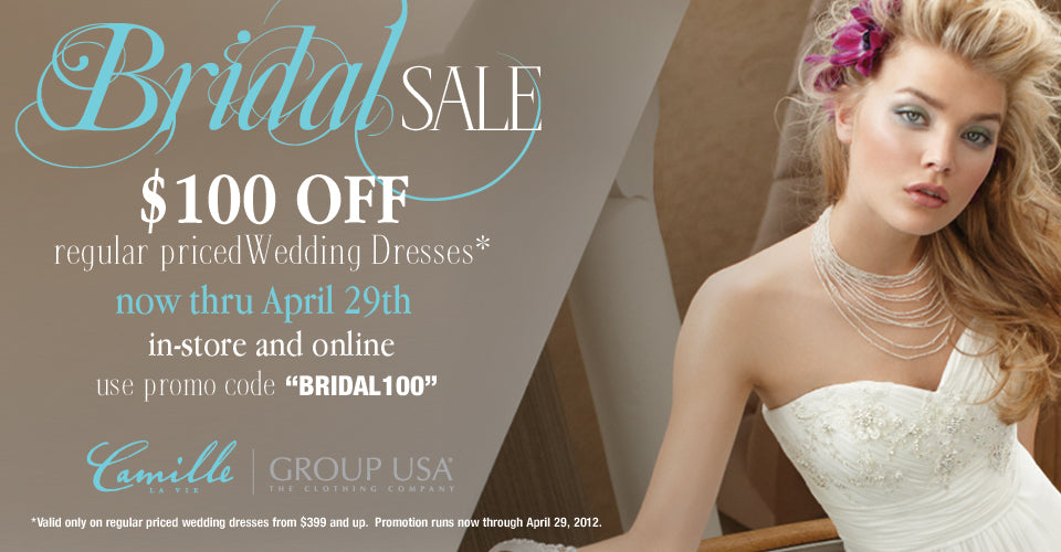 Camille La Vie & Group USA Bridal Sale!