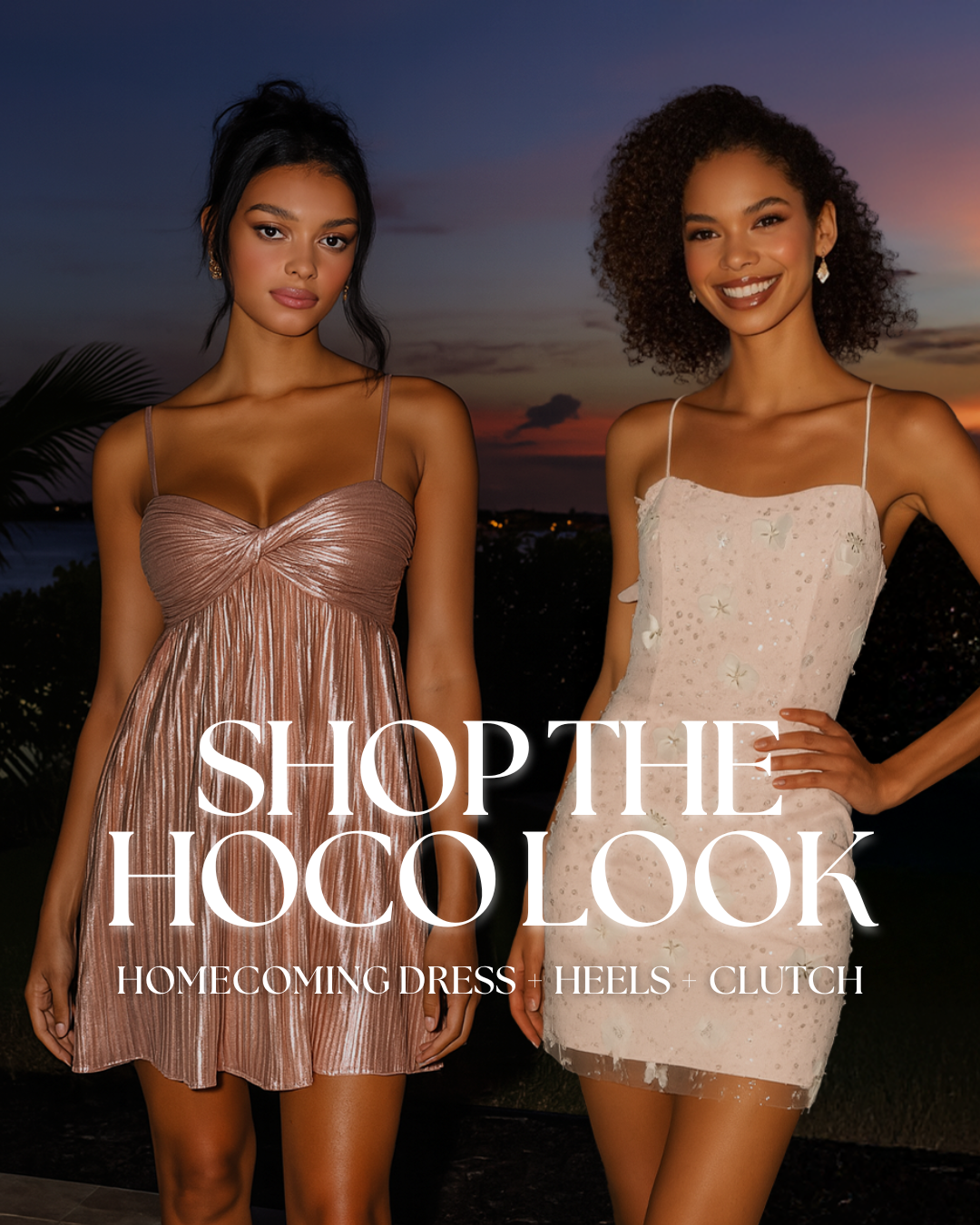 Get the Look: Homecoming Dress + Heels + Clutch