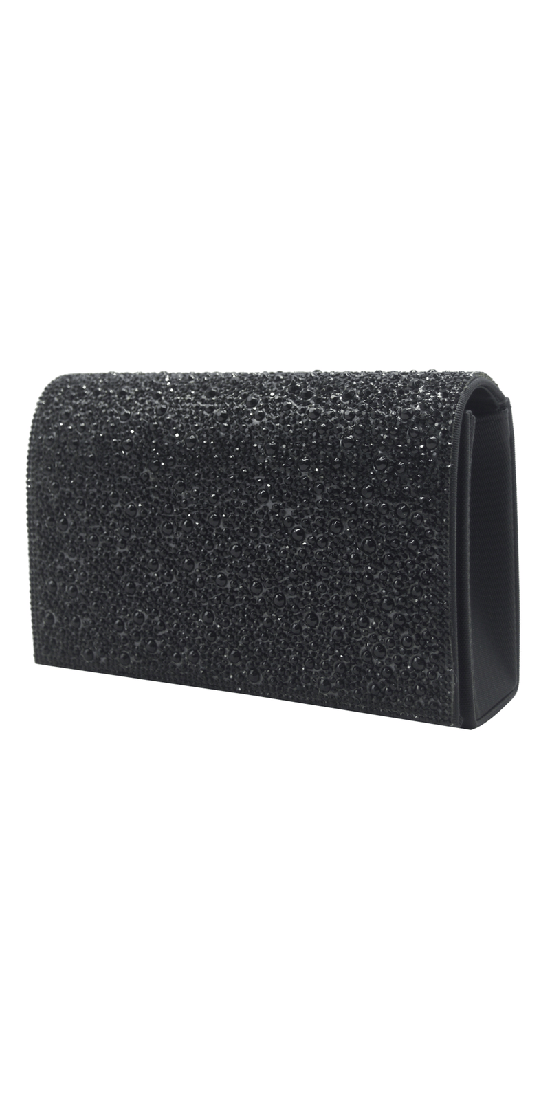 Camille La Vie Lame Full Flap Rhinestone Handbag one-size / black