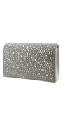 silver/size/one-size/Camille La Vie/Lame Full Flap Rhinestone Handbag/angle