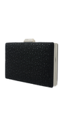black/size/one-size/Camille La Vie/Pearl and Satin Handbag with Metal top Closure/angle