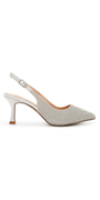 Keisha-1 Low Heel Rhinestone Slingback Sandal Image 2