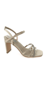 Satin High Heel Ankle Strap Sandal Image 5