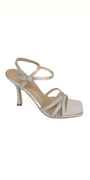 High Heel Glitter Ankle Strap Sandal Image 1