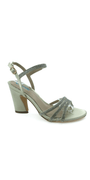 Strappy Rhinestone Block Heel Sandal Image 1