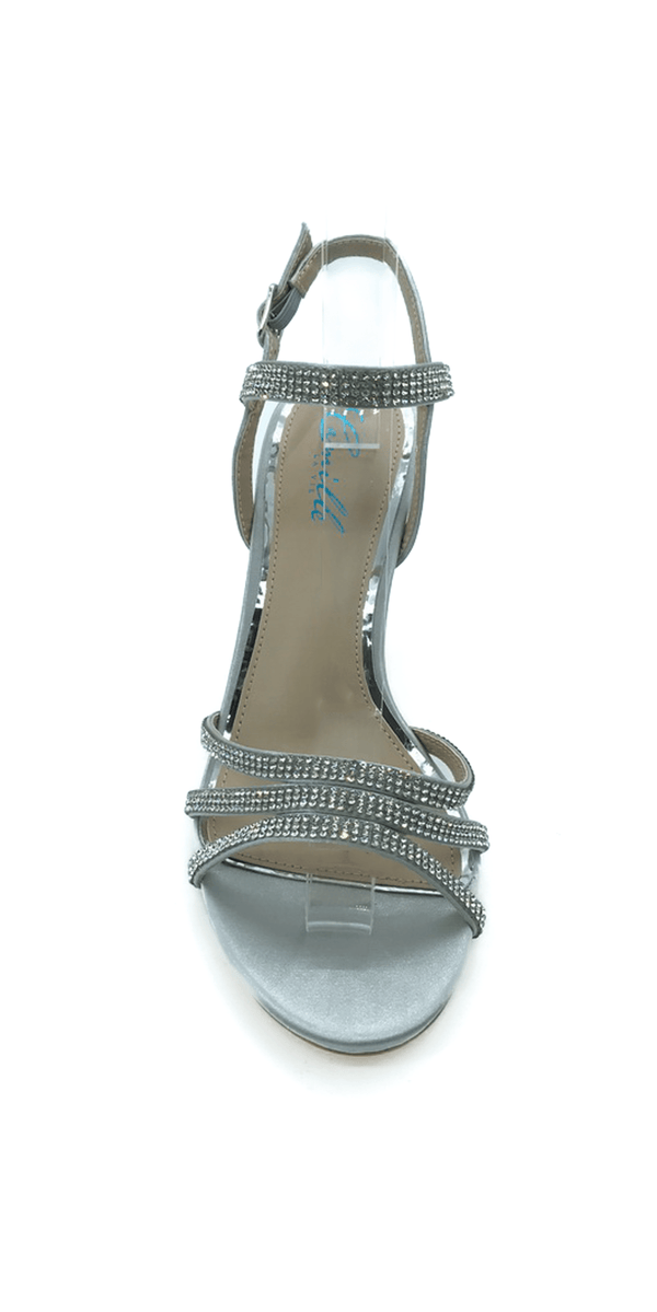 Strappy Rhinestone Block Heel Sandal Image 9