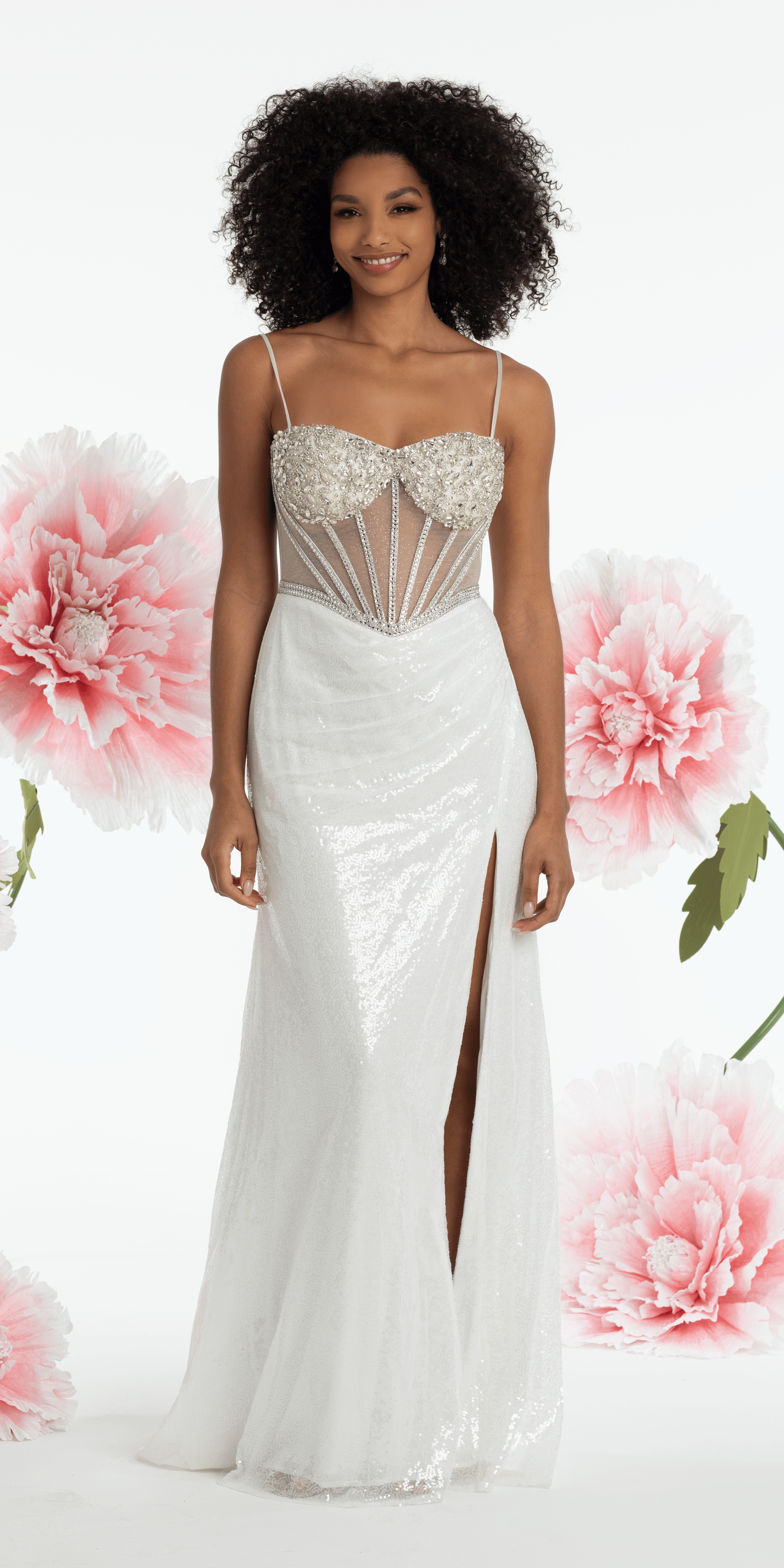ivory prom dresses Spaghetti Straps Satin A-line With Pockets while the A A Line Ivory Lace Prom