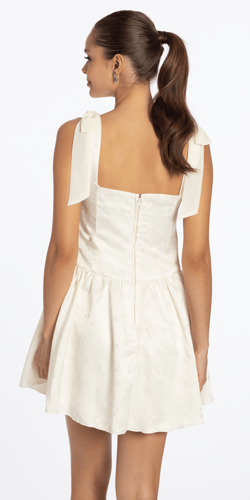 camille lace cross back mini dress Shona Joy