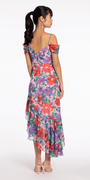 Chiffon Watercolor Tiered Asymmetrical Dress Image 3