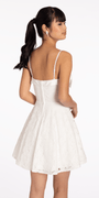 Floral Lace Fit and Flare Dress with Satin Bow Image 4