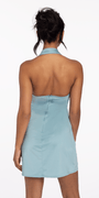Pearl Sweetheart Satin Halter Bodycon Dress Image 4