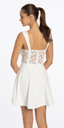 Scuba Tank Skater Dress with Floral Back Panel Image 4