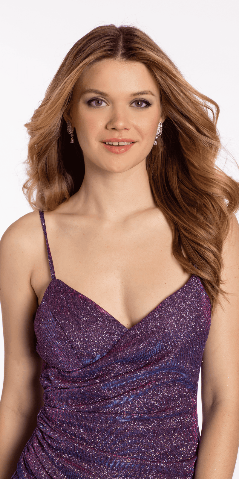 Sweetheart Two Tone Shimmer Ruffle Bodycon Dress Image 2