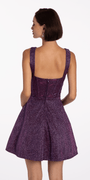 Iridescent Glitter Tank Corset Skater Dress with Pockets Image 5