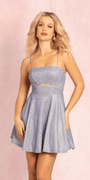 Glitter Peek-A -Boo Skater Dress Image 7