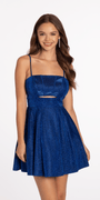 Glitter Peek-A -Boo Skater Dress Image 3