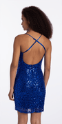 blue/size/s/missy/Camille La Vie/Sequin Mesh Strappy Scoop Back Bodycon Dress/back
