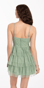 Sweetheart Glitter Mesh Fit and Flare Dress Image 2