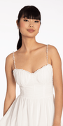 Sweetheart Corset Fit and Flare Dress with Pearl Straps Image 2