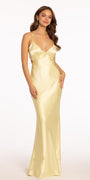 Satin Slip Tie Back Dress Image 1