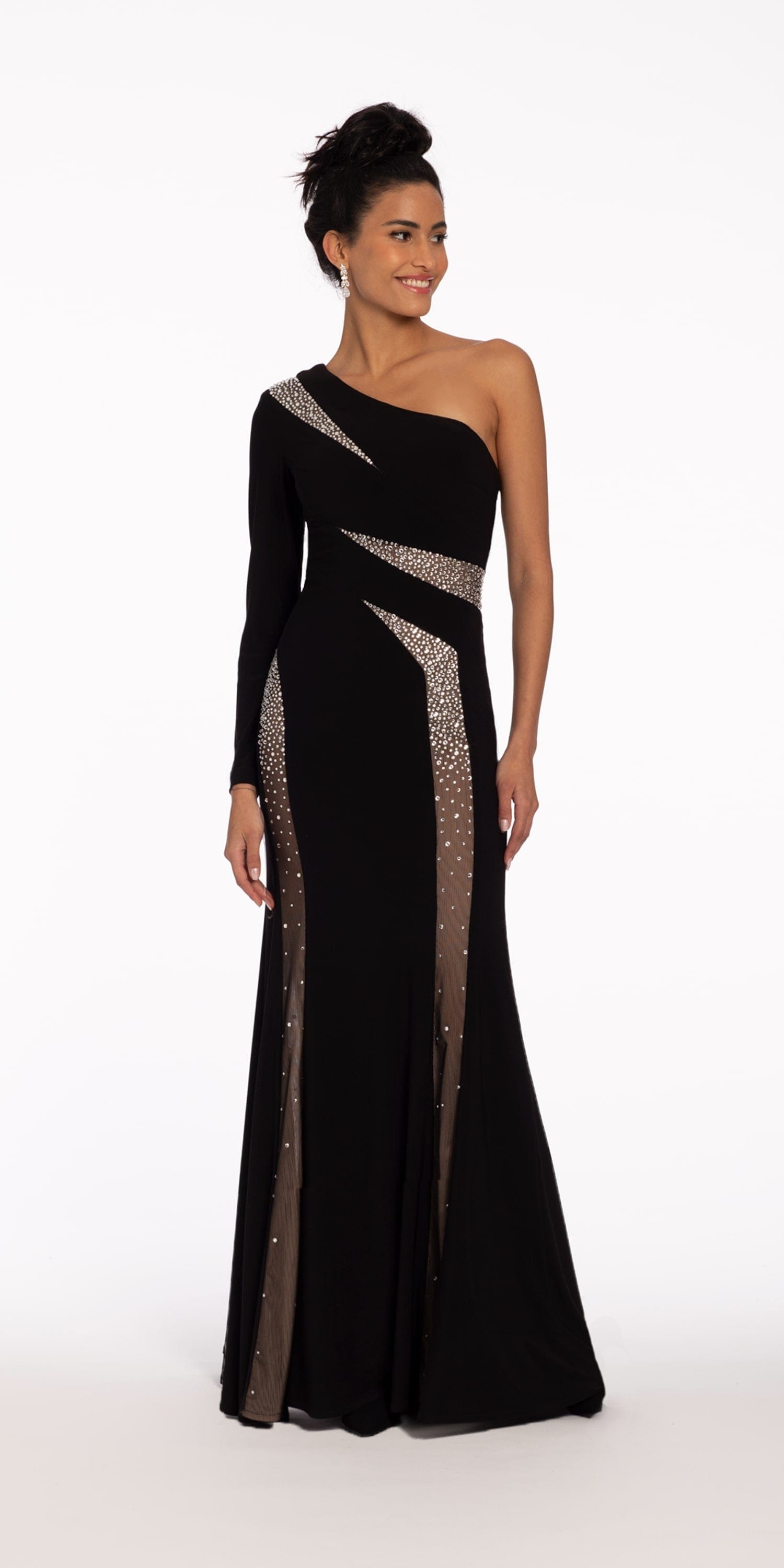 One Shoulder Trumpet Dress