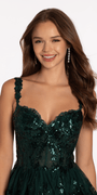 Sweetheart Corset Tiered Fit and Flare Dress Image 2