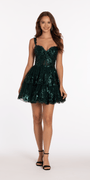 Sweetheart Corset Tiered Fit and Flare Dress Image 1