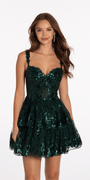 Sweetheart Corset Tiered Fit and Flare Dress Image 4