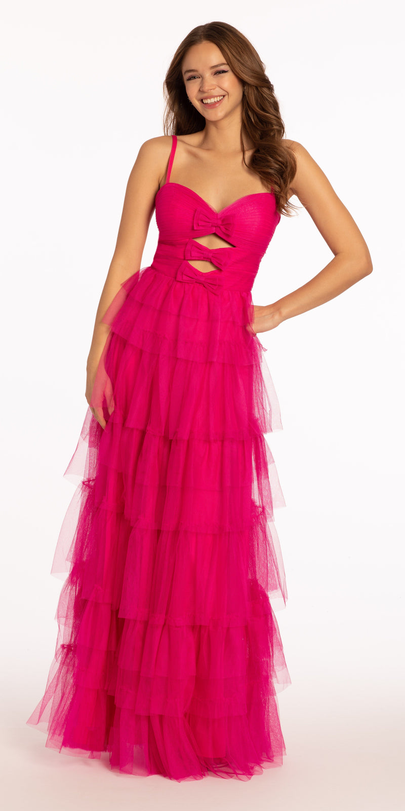ハーリップトゥ Venus Cut-Out Ruched Dress☆S Triple Cut Out Mesh Tiered Dress with Bows – Camille La Vie